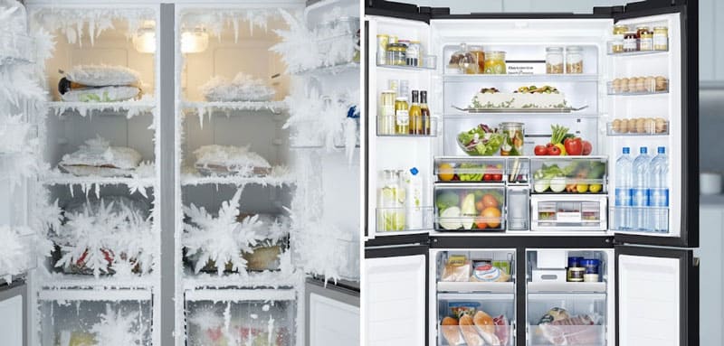 Сравнение: капельная система и No Frost.